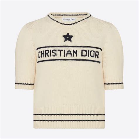 christian dior red striped ribbing sleeves sweater|'CHRISTIAN DIOR' Short.